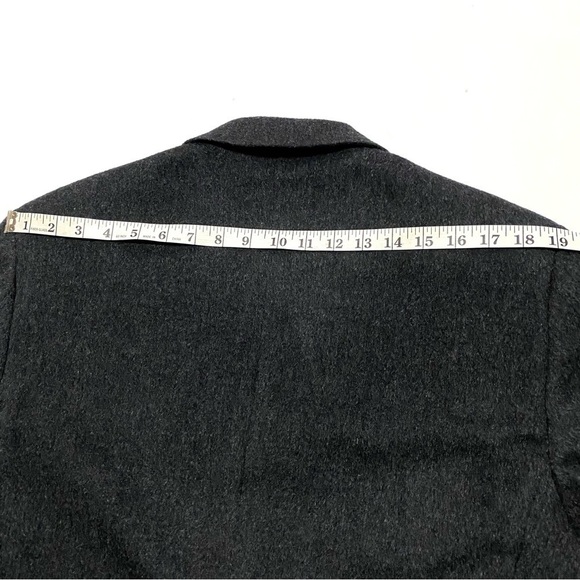 Charcoal Gray Camel Hair Tailored Fit Sport Classic Coat Blazer Jacket 40L - Picture 10 of 13